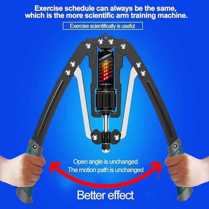 Hydraulic Arm Trainer with Counter, Strength Chest Trainer, Adjustable Chest Trainer, 10-200Kg Hydraulic Arm Trainer, Micro-Bounce, Triangular Structure - Suitable for Training Chest, Shoulder, Back and Arm Muscles at Home Multi-Functional Power Rack Camp