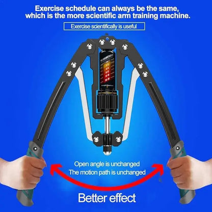 Hydraulic Arm Trainer with Counter, Strength Chest Trainer, Adjustable Chest Trainer, 10-200Kg Hydraulic Arm Trainer, Micro-Bounce, Triangular Structure - Suitable for Training Chest, Shoulder, Back and Arm Muscles at Home Multi-Functional Power Rack Camp