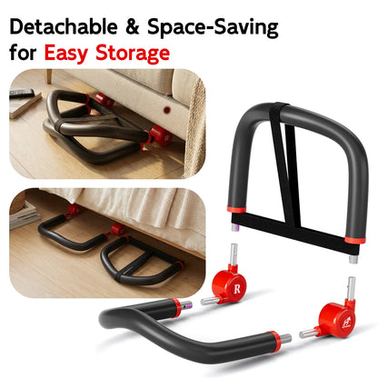 HOPHORSE Ab & Core Exercise Machine,Home Gym Sit up Trainer,Adjustable Automatic Rebound,4 Resistance Levels,Core Workout Equipment with Resistance Bands, Functional Training Workout, Core Strength Training